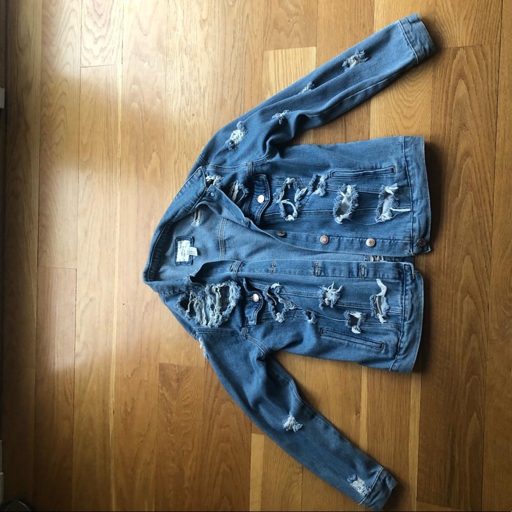 Ripped Jean Jacket